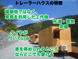 トレーラーハウスとは 店舗や住宅 別荘 グランピングホテル そして仮設住宅にも トレーラーハウス モービルホームの住宅 店舗 事務所 別荘の製造 販売 株 ドリームプロジェクト